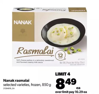 Real Canadian Superstore Nanak rasmalai offer