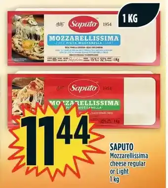 Marché Adonis Saputo mozzarellissima cheese regular or light offer