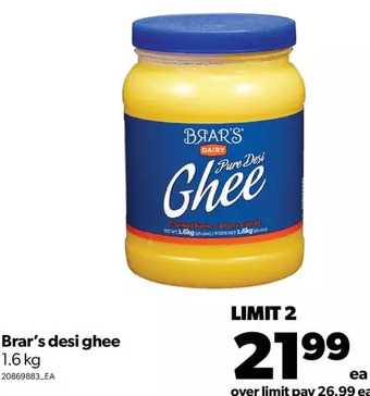 Real Canadian Superstore Brar's desi ghee offer