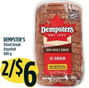 Marché Adonis Dempster's sliced bread offer