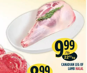 Marché Adonis Canadian leg of lamb offer