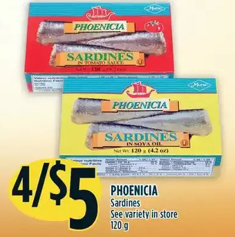Marché Adonis Phoenicia sardines offer