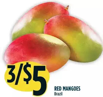 Marché Adonis Red mangoes offer