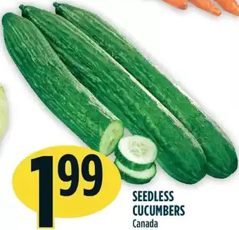 Marché Adonis Seedless cucumbers offer