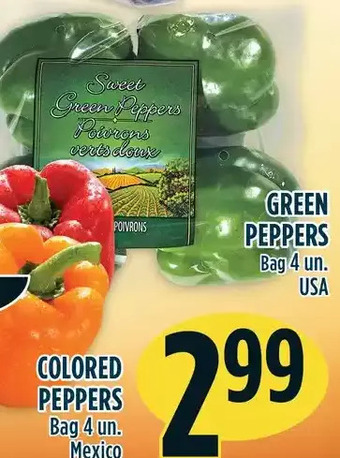 Marché Adonis Green peppers offer