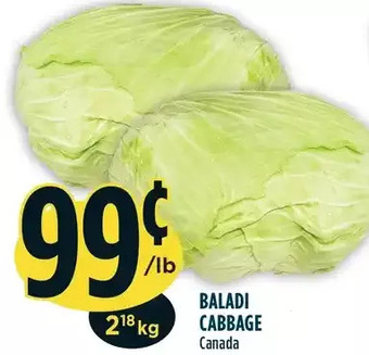Marché Adonis Baladi cabbage offer