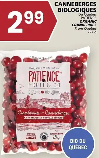 Rachelle-Bery Grocery Organic Cranberries From Quebec 227 g offer