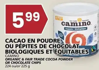 Rachelle-Bery Grocery Organic & Fair Trade Cocoa Powder Or Chocolate Chis 224 ou/or 225 g offer