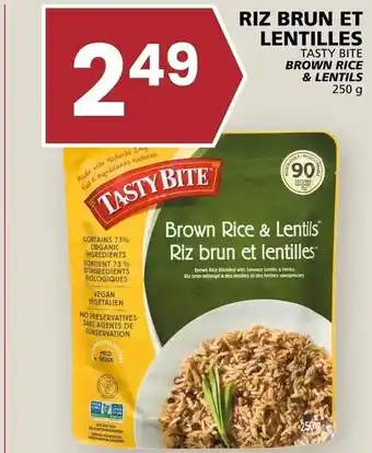 Rachelle-Bery Grocery Tasty Bite Brown Rice & Lentils 250 g offer