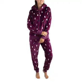 Giant Tiger Carisma women's plush hooded pj set with full zip closure and comfort waistband, 2 pieces offer