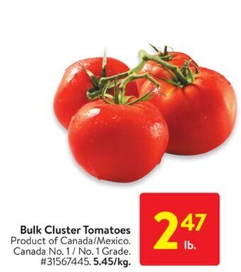 Walmart Bulk cluster tomatoes offer