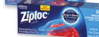 Walmart Ziploc freezer or storage bags offer