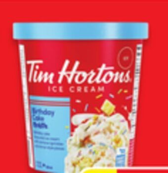Walmart Tim hortons ice cream tubs offer