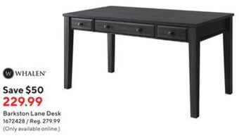 Staples Whalen barkston lane desk offer
