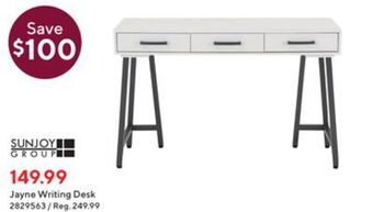 Staples Sunjoy jayne writing desk offer