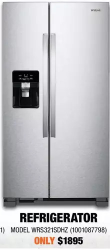 Home Depot Whirlpool refrigerator offer