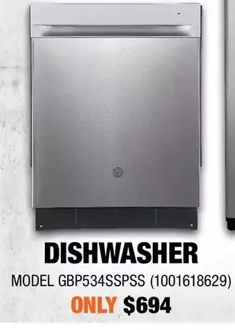 Home Depot Ge dishwasher offer