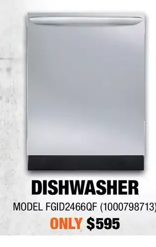 Home Depot Frigidaire dishwasher offer