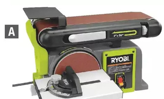 Home Depot Ryobi belt disc benchtop sander offer