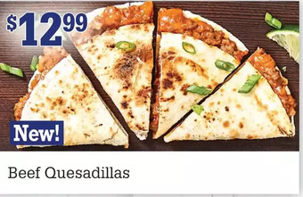M & M Food Market Beef quesadillas offer