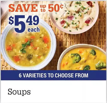 M & M Food Market Soups offer