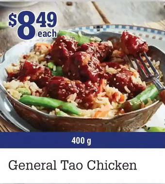 M & M Food Market General tao chicken offer