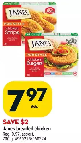 Giant Tiger Janes breaded chicken offer