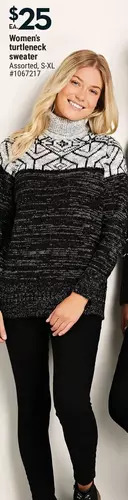 Giant Tiger Women's turtleneck sweater offer