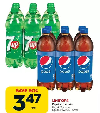 Giant Tiger Pepsi soft drinks offer