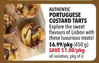 Farm Boy Authentic portuguese custard tarts offer