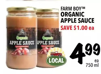 Farm Boy Farm boy organic apple sauce offer