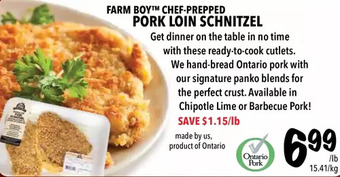 Farm Boy Farm boy chef-prepped pork loin schnitzel offer