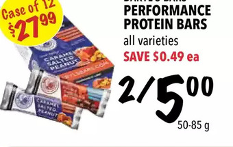 Farm Boy Daryl's bars performance protein bars offer