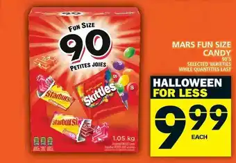 Food Basics Mars fun size candy offer