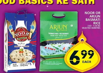 Food Basics Noor or arjun basmati rice offer