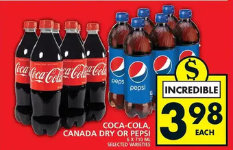 Food Basics Coca-cola, canada dry or pepsi offer