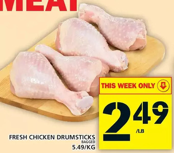 Food Basics Fresh chicken drumsticks offer