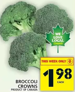 Food Basics Broccoli crowns offer