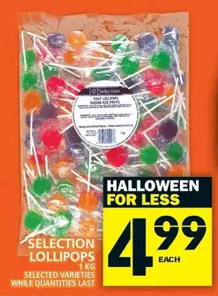 Food Basics Selection lollipops offer