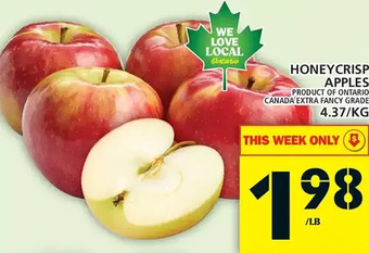 Food Basics Honeycrisp apples offer