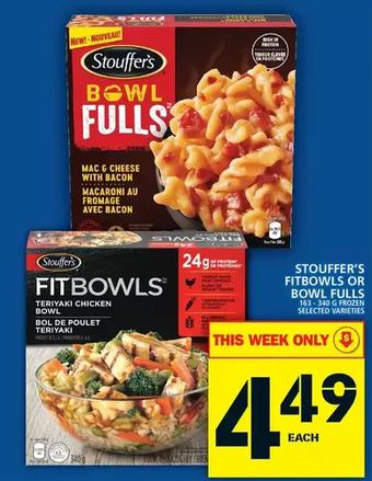 Food Basics Stouffer's fitbowls or bowl fulls offer