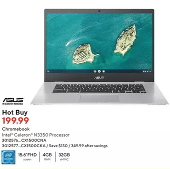 Staples Asus chromebook offer