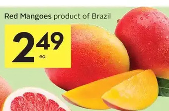 Foodland Red mangoes offer