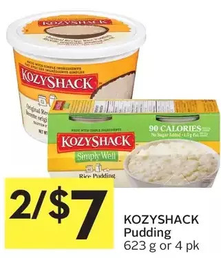 Foodland Kozy shack pudding offer