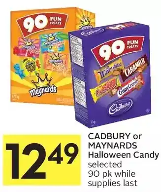 Foodland Cadbury or maynards halloween candy offer