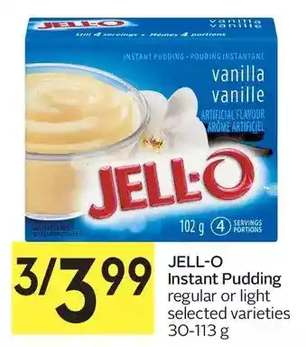 Foodland Jell-o instant pudding offer