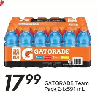 Sobeys Gatorade team pack offer