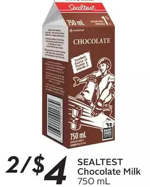 Sobeys Sealtest chocolate milk offer