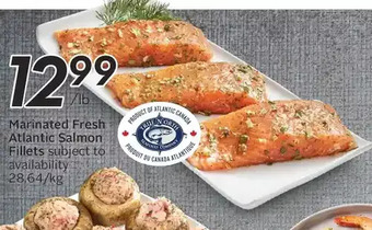 Sobeys Marinated fresh atlantic salmon fillets offer