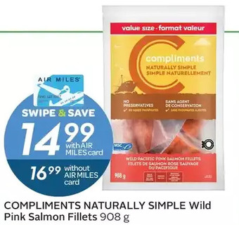 Sobeys Compliments naturally simple wild pink salmon fillets offer
